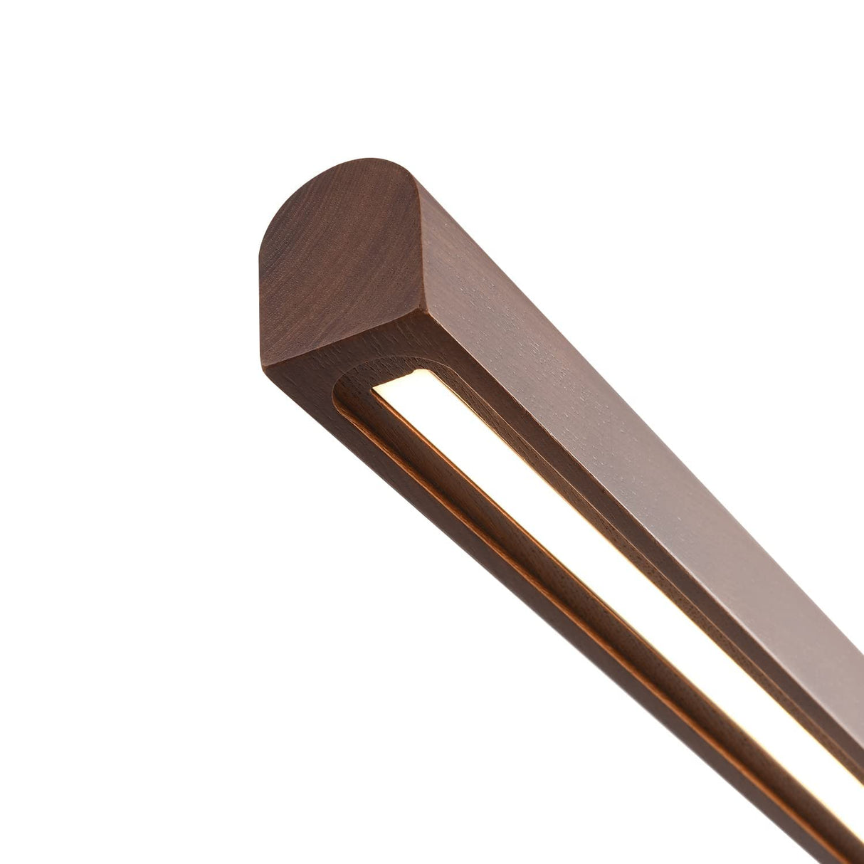 47.2" Wood Linear Pendant Light 34W Led Dimmable Dining Pendant Light Wood Kitchen Island Lights Ceiling Pendant Hanging Light for Dining Room Office studing Walnut Color(Ash Wood) YISDESIGN