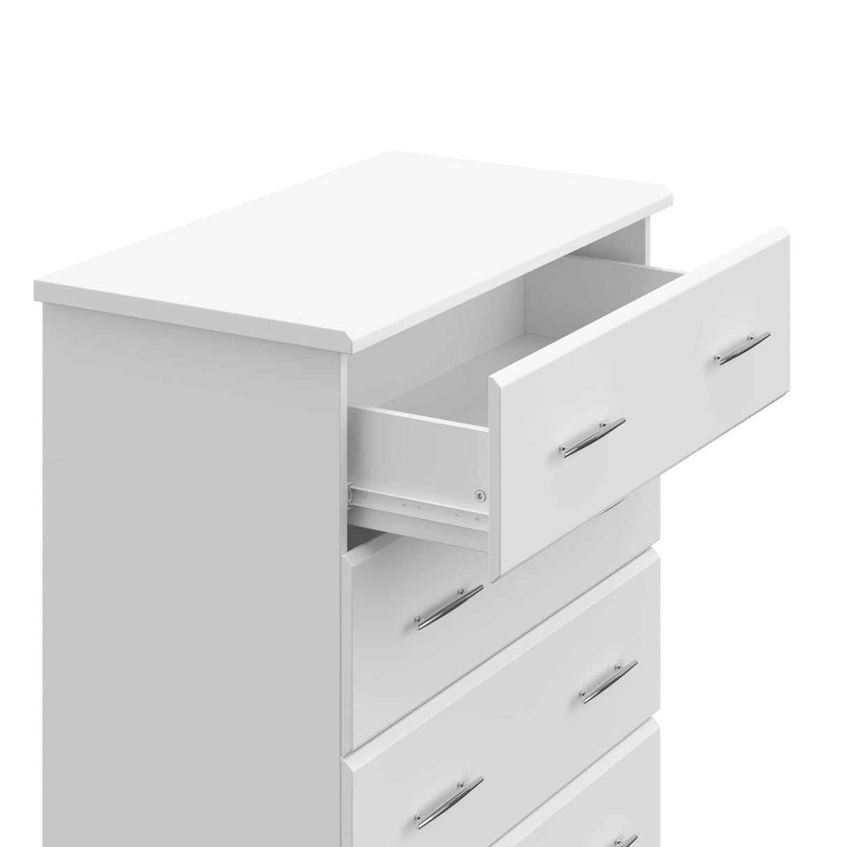 Storkcraft Brookside 4 Drawer Dresser (White) – GREENGUARD Gold Certified, Nursery Dresser for Kids Bedroom, Chest of Drawers Storkcraft