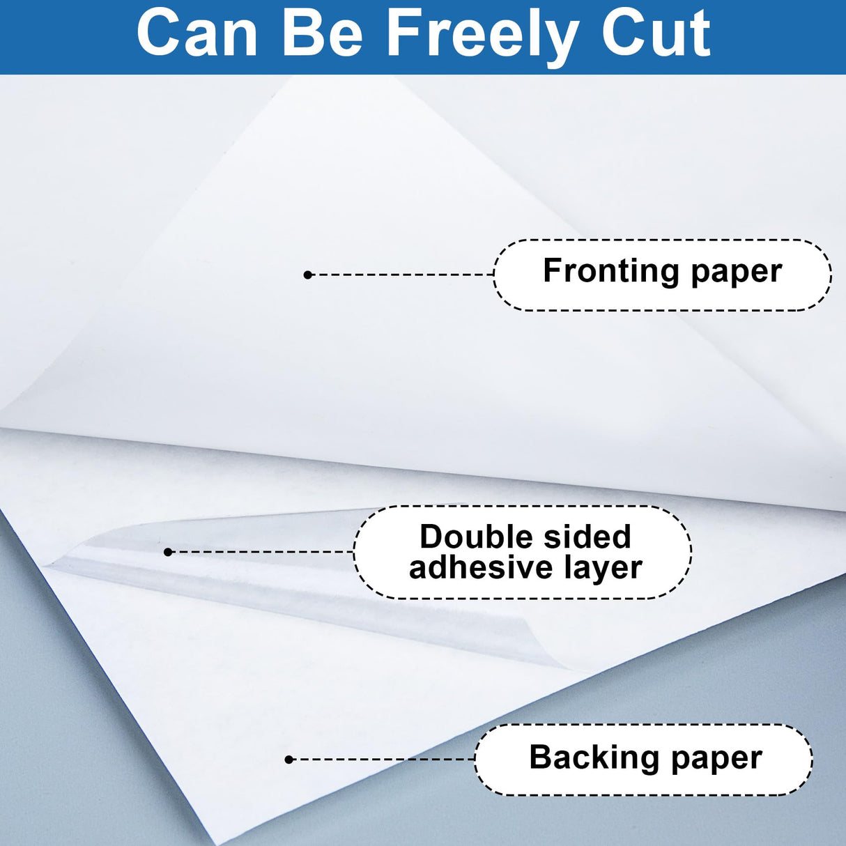 BEIQIYA 4 Sheet Self-Adehesive Mounting Board, 8 x 11in Single-Sided Sticky Board, PET Board for Showing Cross Stitch, Embroidery, Photo, Poster, Crafts, Artworks- White BEIQIYA