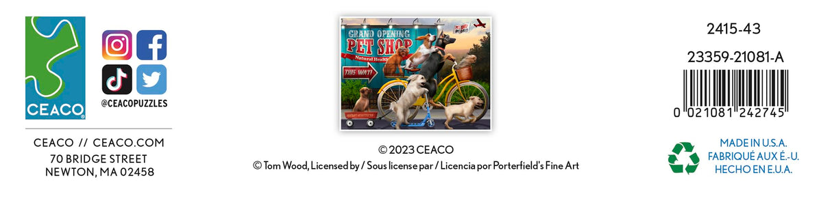 Ceaco - Off to The Market - 500 Piece Jigsaw Puzzle Ceaco