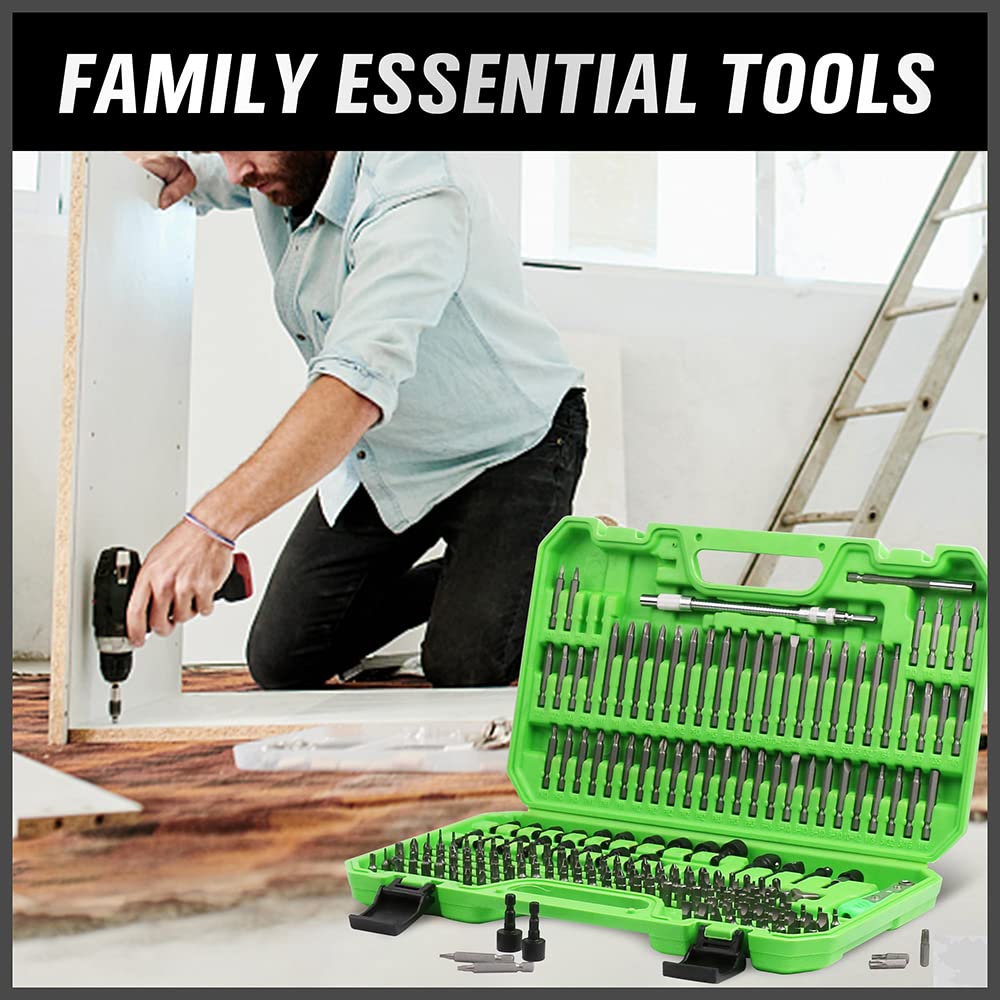 SWANLAKE 232PCS Ultimate Screwdriver Bit Set,Chrome Vanadium Steel Driver Bit Set, Includes Security Bits,Nut Driver, Ratchet Wrench and Bits Holder SWANLAKE GARDEN TOOLS