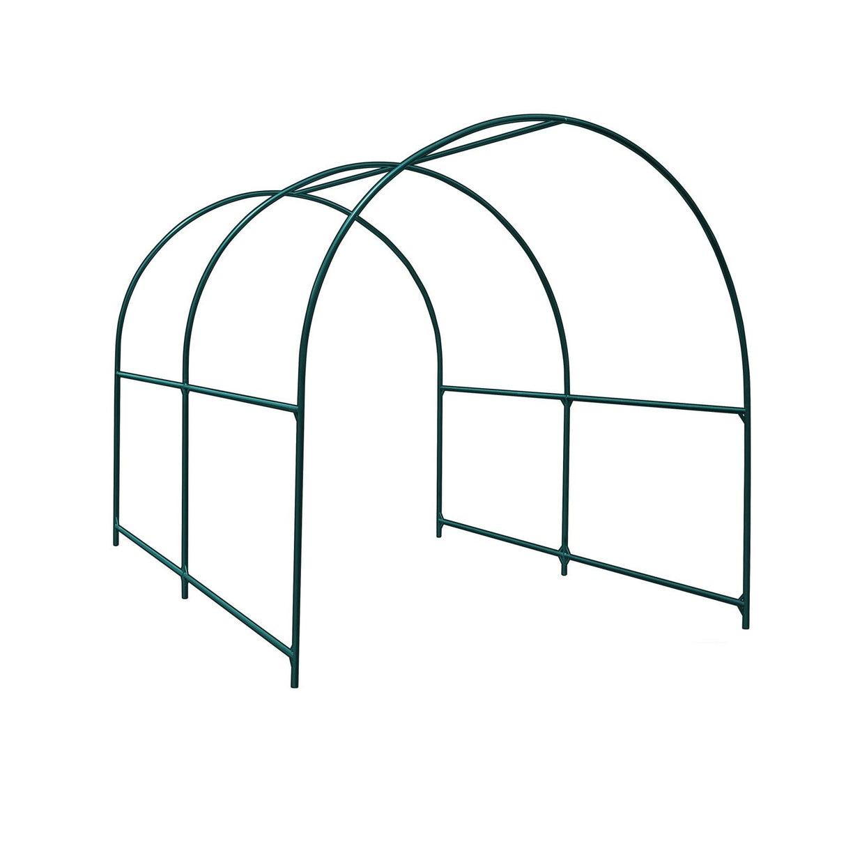 Multi-Size Large Garden Support Arch Frame Climbing Plant Arch Arbor for Flowers/Fruits/Vegetables (6.5ft x 7ft x 7.2ft) BenefitUSA