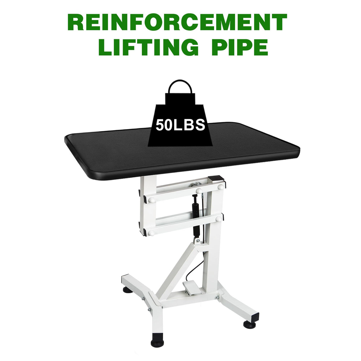 DiDiBirDi 31' Lift Dog Grooming Table, Rotating Desktop Grooming Table for Dogs,Pneumatic Lift Adjustable Small Pet Grooming Station, Anti-Skid Rubber Rotatable Desktop,Pet Grooming Table for Home DiDiBirDi