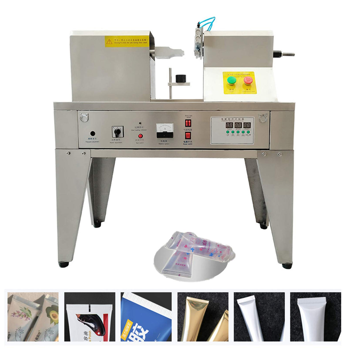 CNCEST Sealer Machine,1200W Industrial Ultrasonic Plastic Tube Sealer ,Cutter Diameter 3.15" Soft Plastic Composite Hose Sealer Tube Sealing Machine Welder for Plastic Tube Cosmetics Toothpaste CNCEST