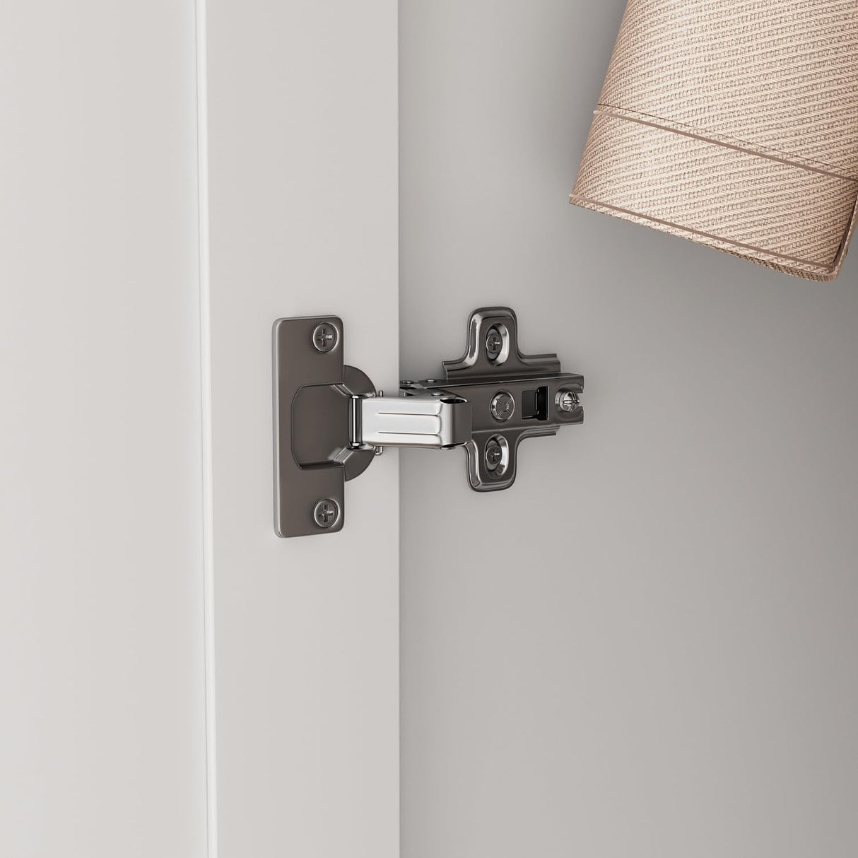 Hitow 4 Door Wardrobe Armoire Closet with Mirror Door, 63" W Wooden Wardrobe Cabinet with 2 Drawers & Hanging Rod, Bedroom Armoire Dresser Wardrobe Clothes Organizer, A White Hitow