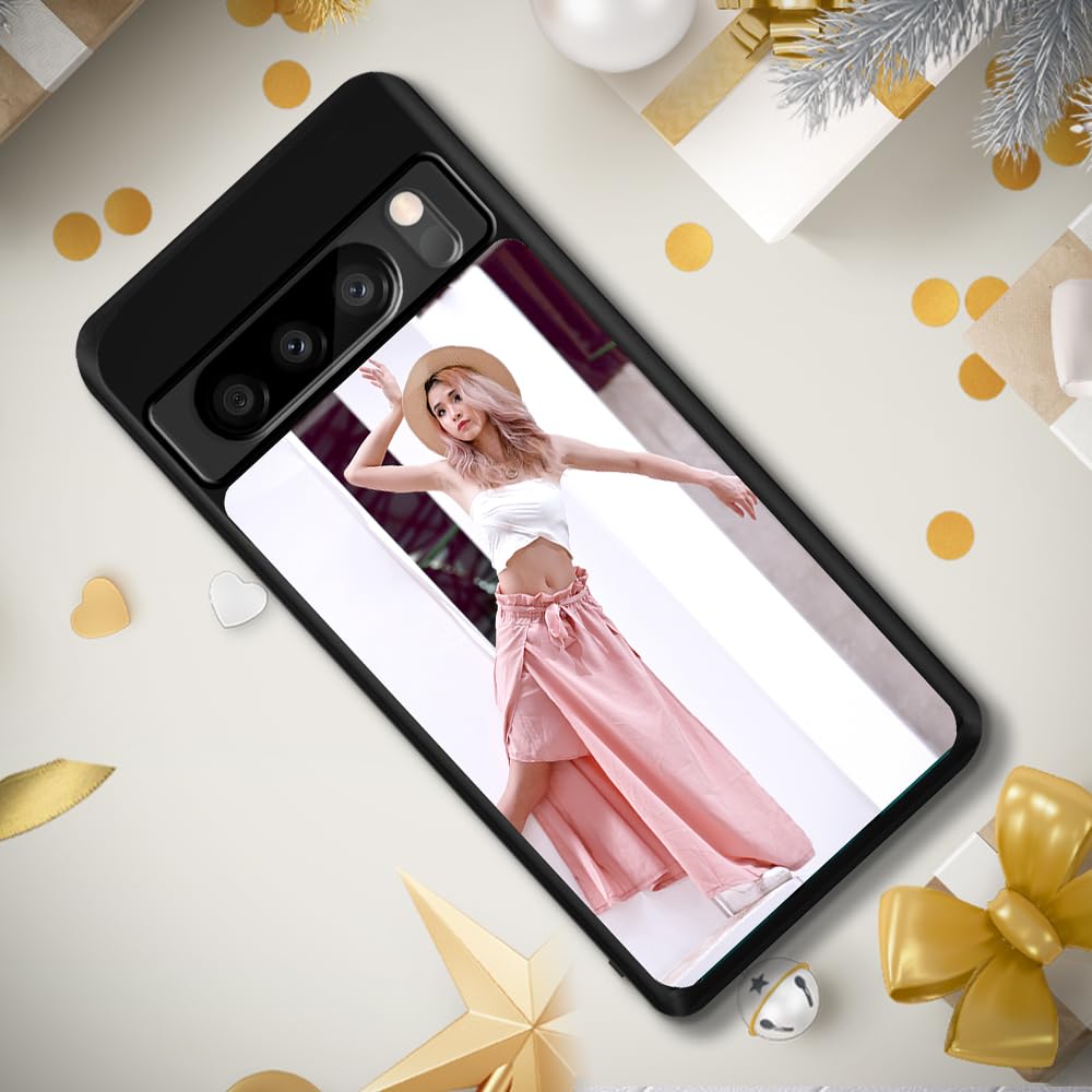 Sublimation Blank Case for Google Pixel 8 Pro,5 PCS Sublimation Cases with Printable DIY Customize Aluminum + Soft Rubber TPU Anti-Slip Slim Shockproof Protective Phone Cover for Google Pixel 8 Pro FOQENCCI