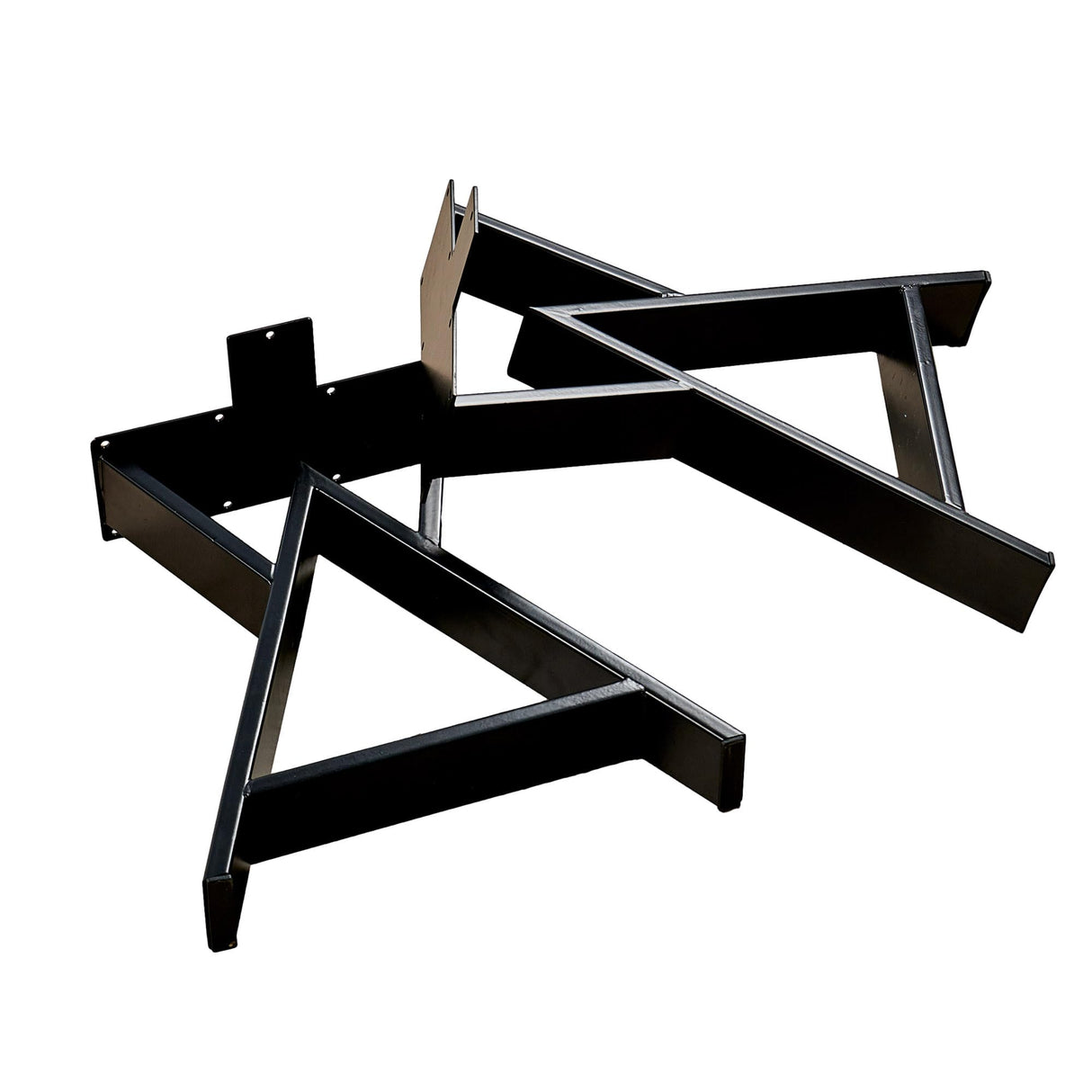 Warmaxx Heavy Duty Solid Metal Furniture Table Legs, 16 inch Height Set of 2 Black DIY Wrought Iron Legs Industrial Live Edge Table Sturdy Legs for Entry Bench Coffee Table End Table Leg with Screws Warmaxx