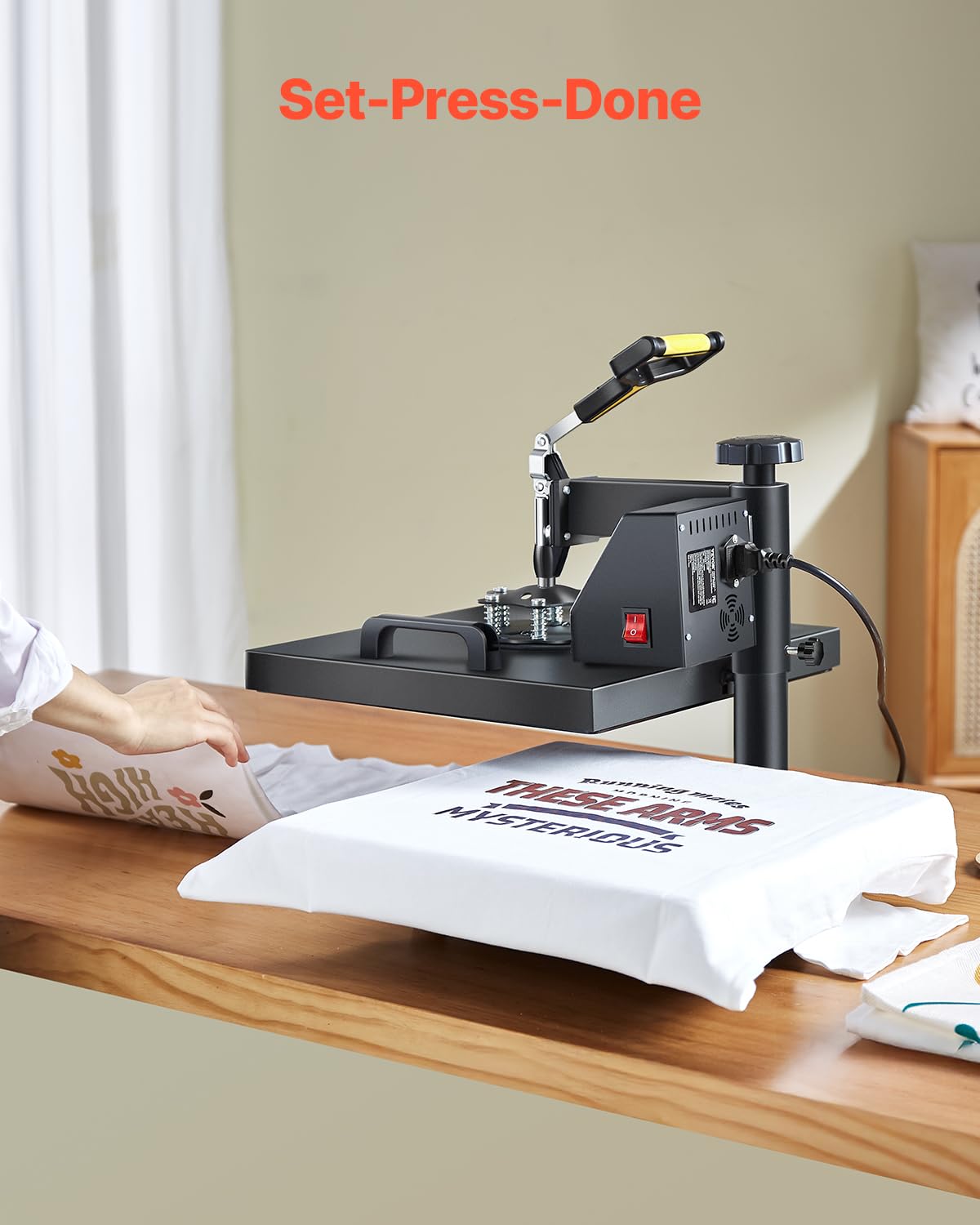 VEVOR 2 in 1 Heat Press Machine for T Shirts and Hats, 15x15 Inch Professional Swing Away Digital Tshirt Press Machine for Sublimation, Vinyl, Heat Transfer Projects VEVOR