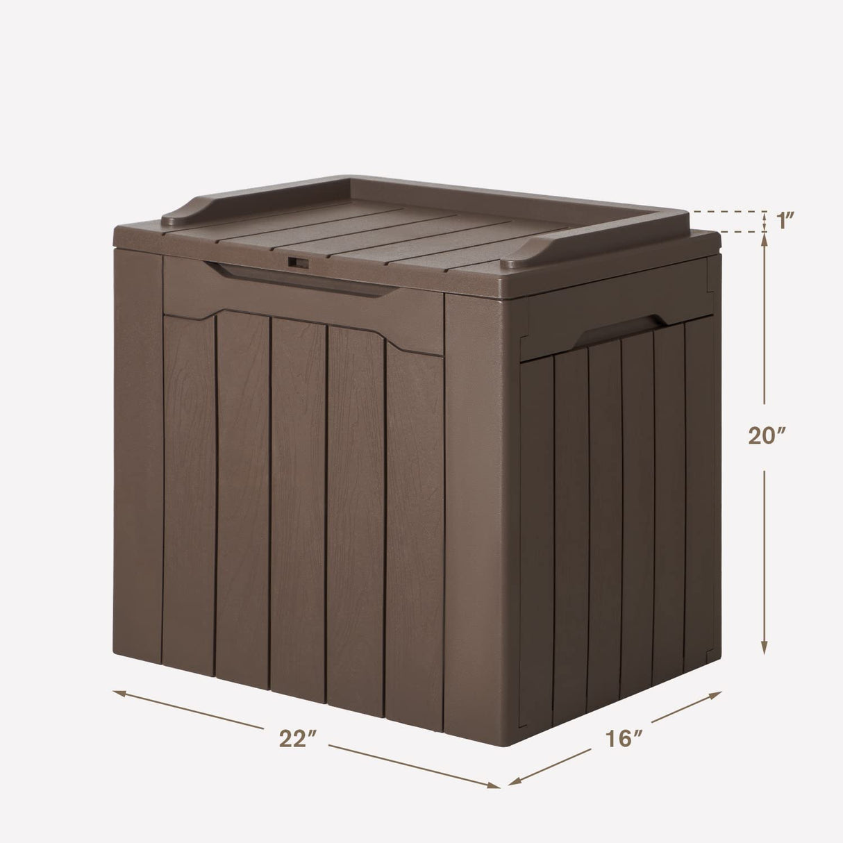 JUMMICO 31 Gallon Resin Deck Box Waterproof Indoor Outdoor Storage Boxes for Patio Furniture Cushions, Toys and Garden Tools JUMMICO