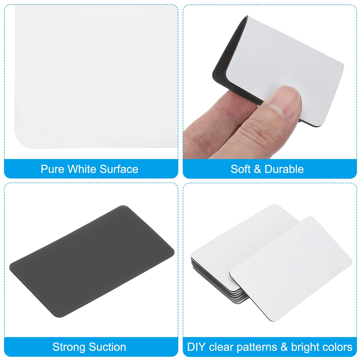 PATIKIL 3.5x2 in Sublimation Magnet Blanks, 10pcs Sublimation Blanks Products Personalized Refrigerator Magnets for Kitchen Fridge Home Decor, Rectangle PATIKIL