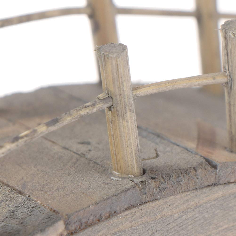 WWahuayuan Dollhouse Wooden Arc Bridge with Railings Miniatures Fairy Garden Craft Arch Plank Bridge Figurines Mini Terrarium Kits DIY Rockery Bonsai Plant Pot Moss Micro Landscaping Garden Ornaments WWahuayuan