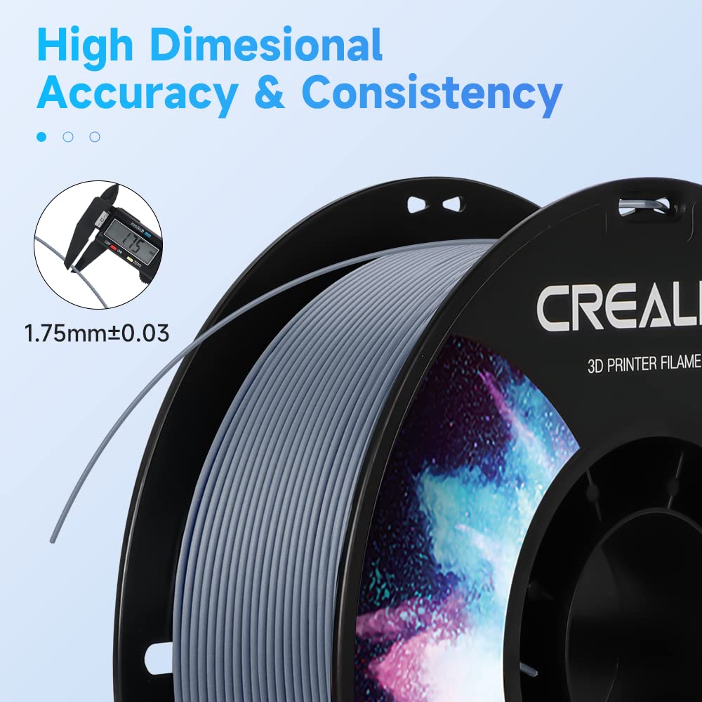 Creality ABS Filament 1.75mm, 3D Printer Filament, No-Tangling, Strong Bonding and Overhang Performance Dimensional Accuracy +/-0.02mm, 2.2lbs/Spool Creality