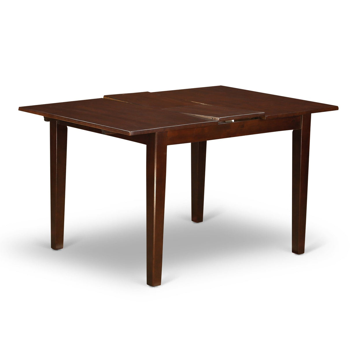 East West Furniture NOCL5-MAH-W 5 Piece Dining Set Includes a Rectangle Dining Table with Butterfly Leaf and 4 Kitchen Chairs, 32x54 Inch, Mahogany East West Furniture