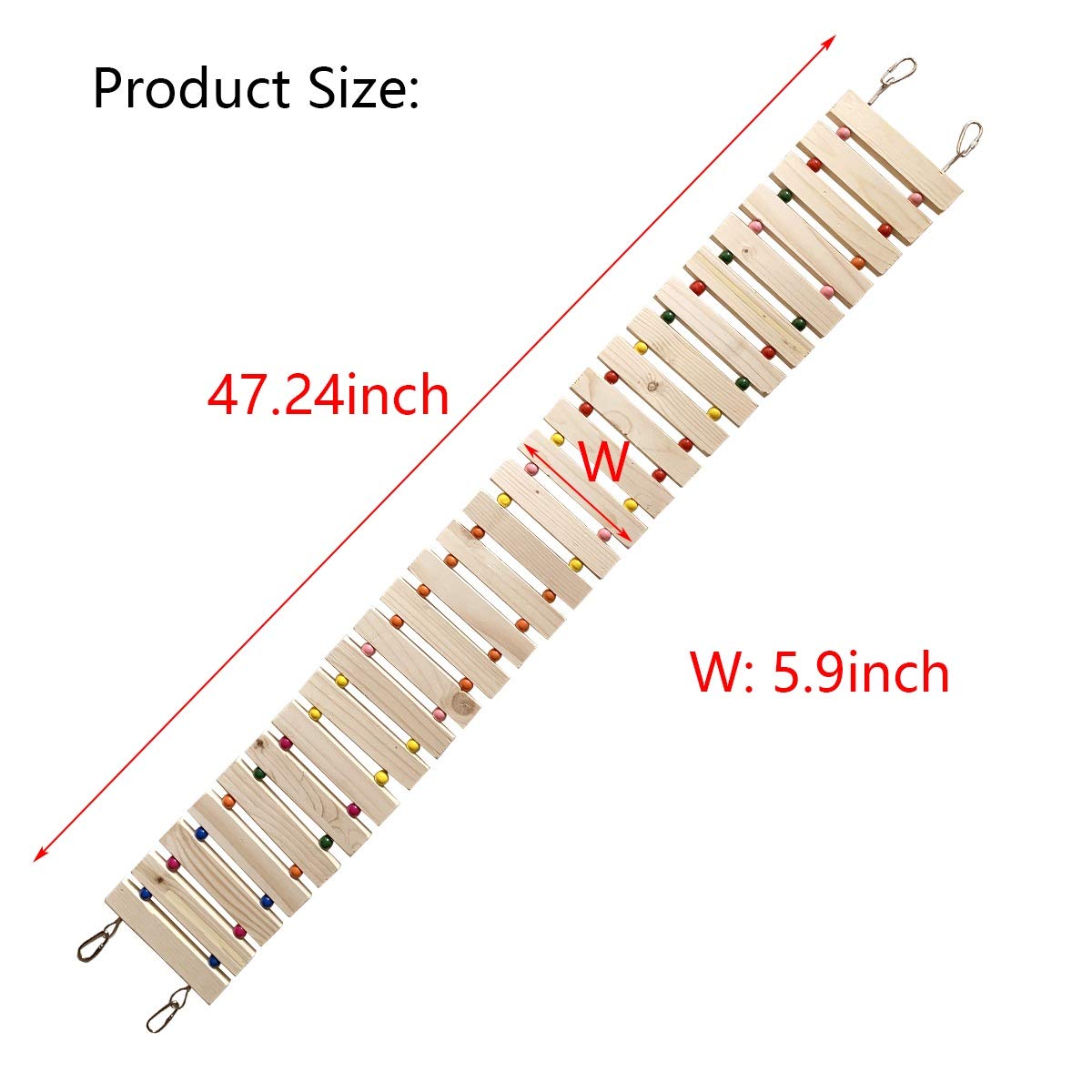 Vehomy Chicken Coop Toy Chicken Toys for Hens Natural Wood Chicken Ladder Chicken Swing Chicken Perch for Birds Poultry Rooster Chicks L Vehomy