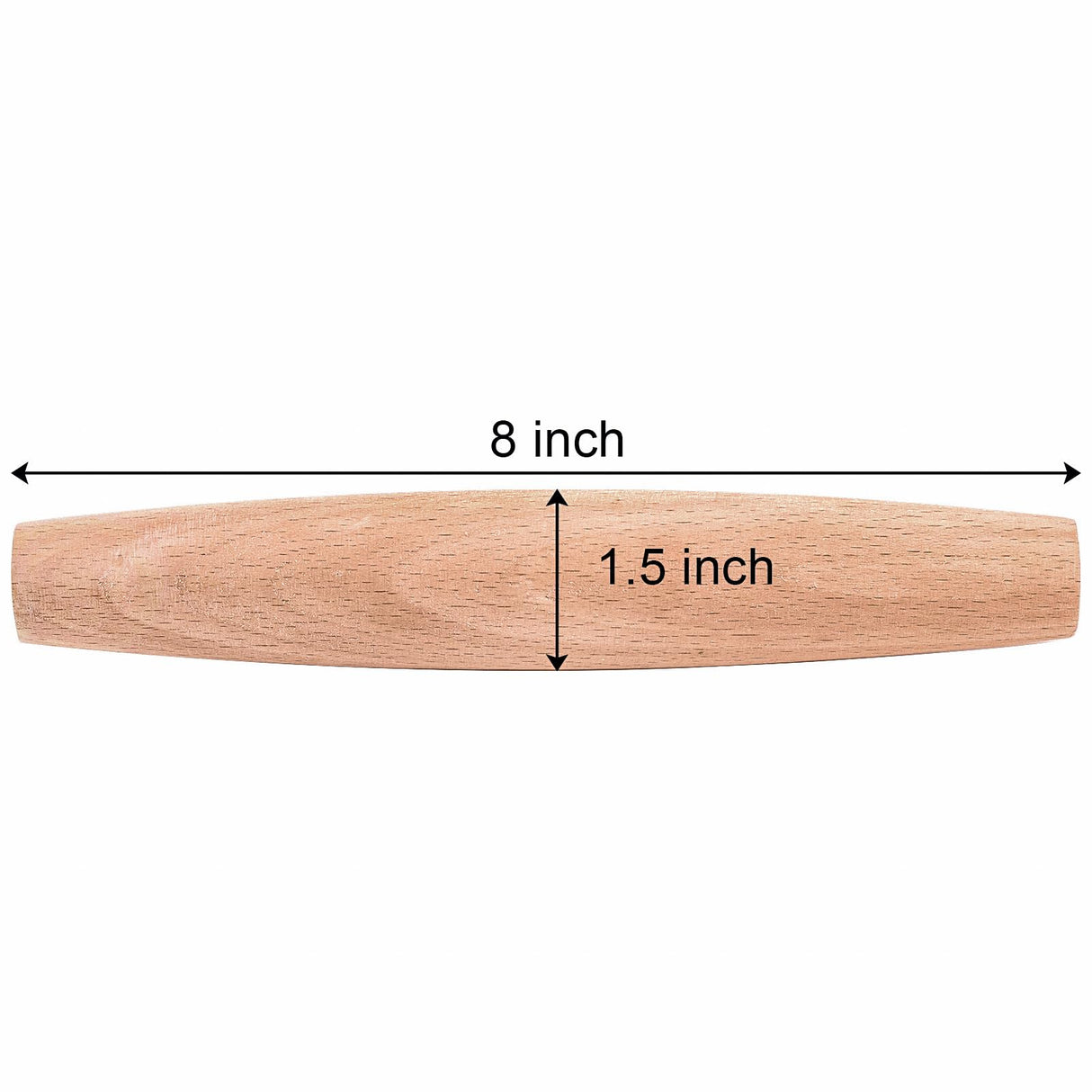 Elsjoy 12 Pack French Rolling Pin Wooden Dough Roller, 8 Inch Tapered Small Roll Pin for Baking Pie, Cookie, Pasta, Dumpling, Non-Stick Elsjoy