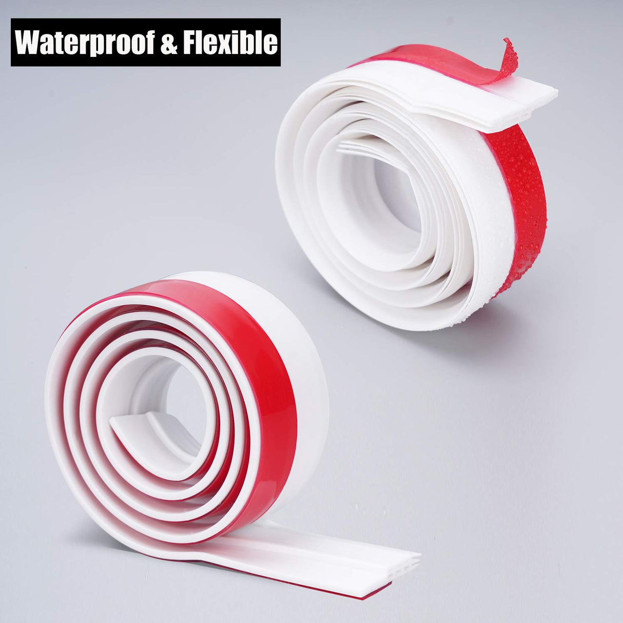 Door Draft Stopper Door Sweep Weather Stipping - Camel Home Self Adhesive Door Seal Soundproof Under Door Bottom Seal Strip Rubber Energy Saver Insulasion Weatherproof, 2" W X 39" L (White) Save Unicorn