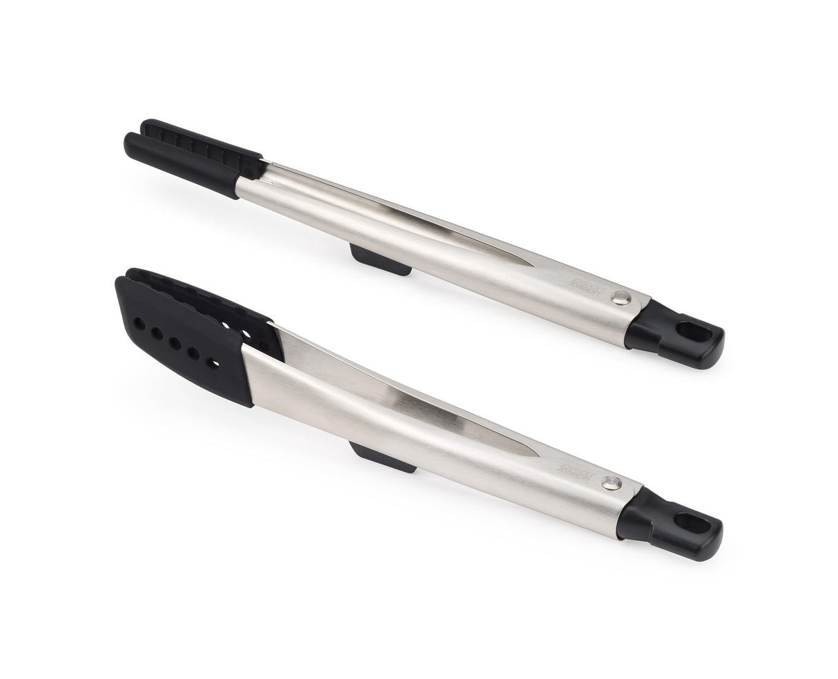 Joseph Joseph Elevate Fusion Set of 2 Silicone Tongs with Integrated Tool Rests, Stainless Steel Joseph Joseph