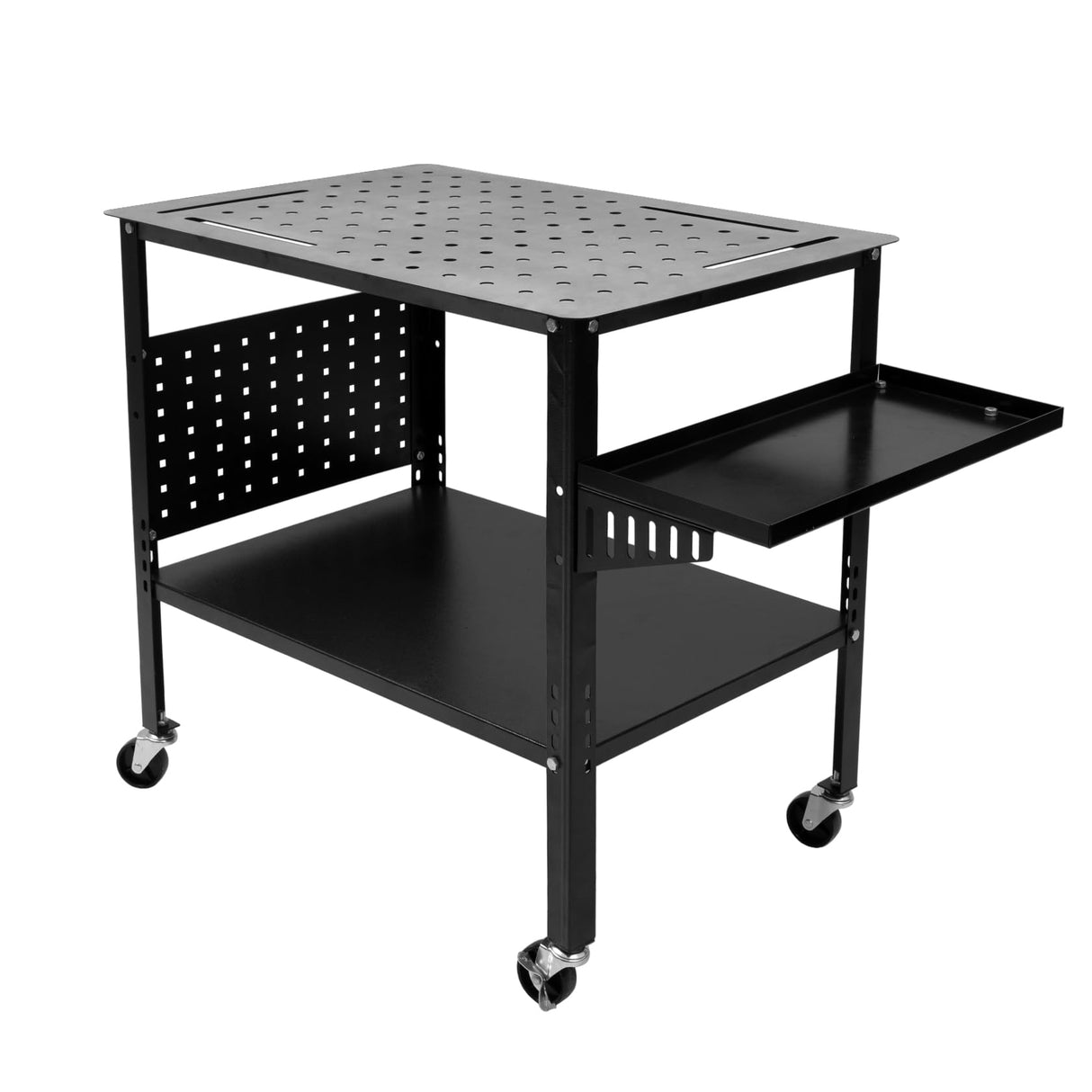 Hymula Welding Table 36" X 24" 1200lbs Load Capacity Heavy Duty Carbon Steel Weld Table for Shop Home Garage, Casters with Brakes, Black Hymula