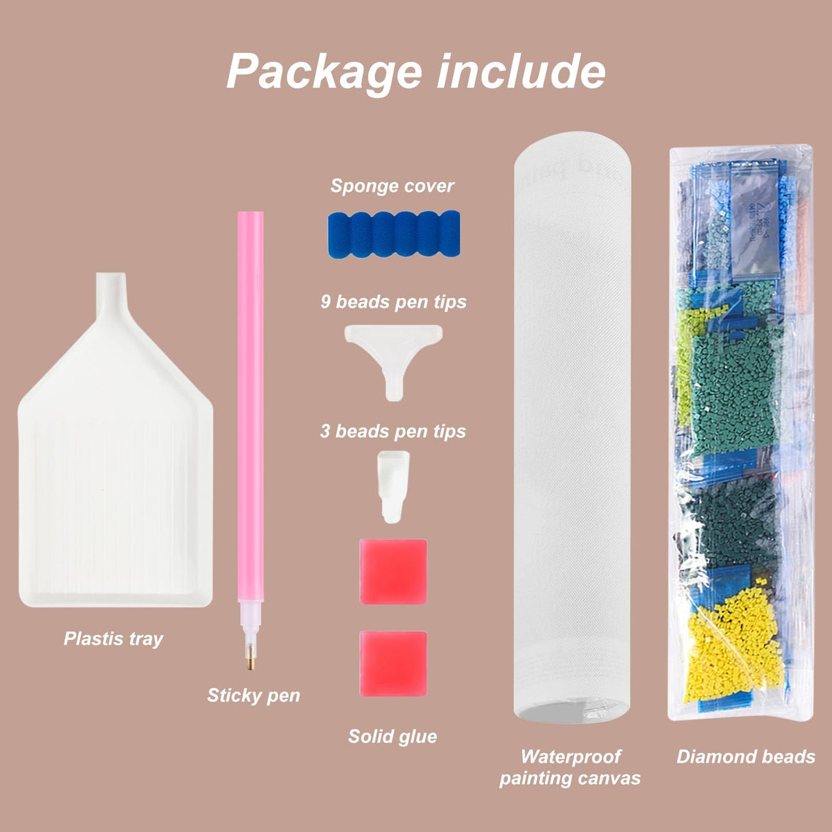 Stalente Diamond Painting Kits for Adults, 5D DIY Diamond Art Kits for Beginners Round Full Drill Diamond Painting for Home Wall Decoration Gift 12×12inch, Stained Glass Sunflower Stalente