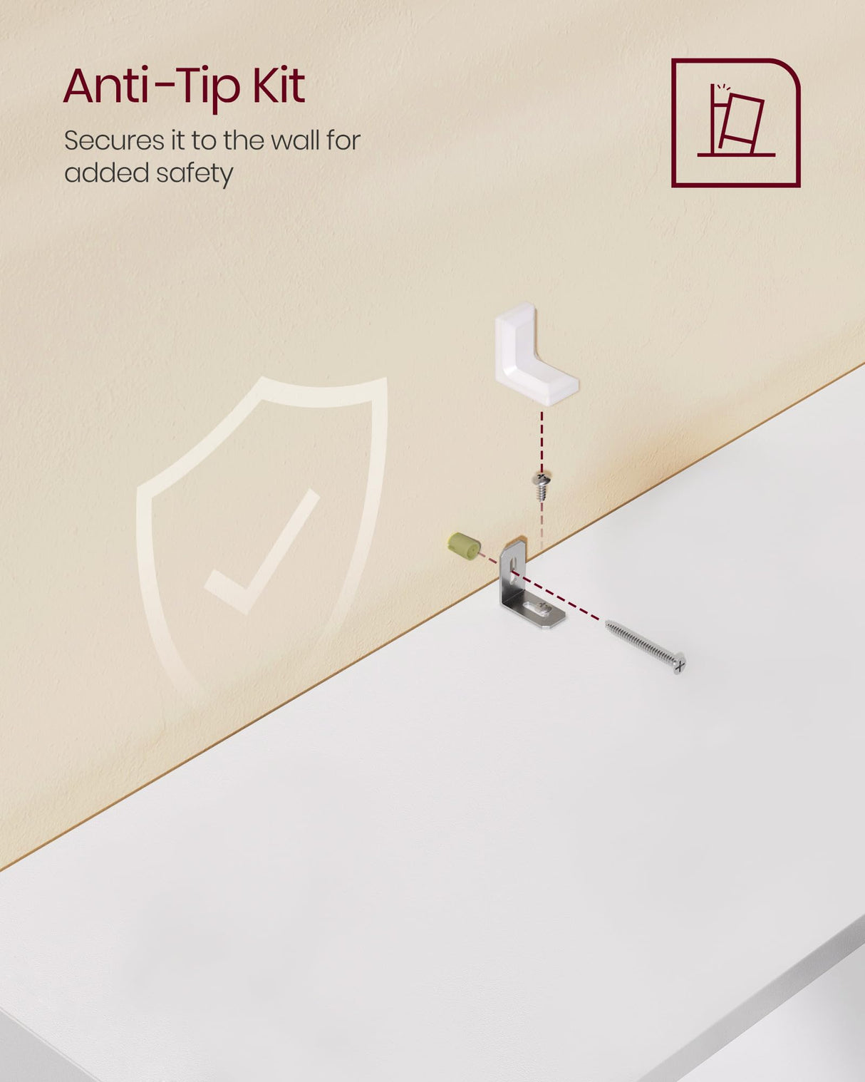 VASAGLE 7-Compartment Freestanding Bookcase - Space-Saving White Bookshelf for Living Room, Bedroom, and Home Office VASAGLE