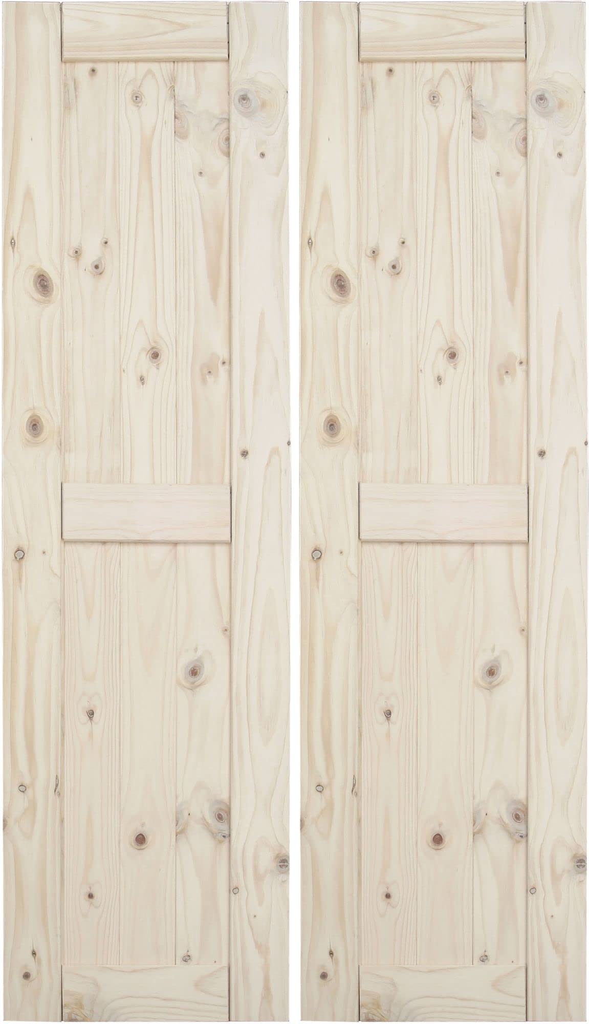 Miseno MBD1117 36" x 84" Bi-Fold Barn Door Slab - Unfinished Pine Miseno