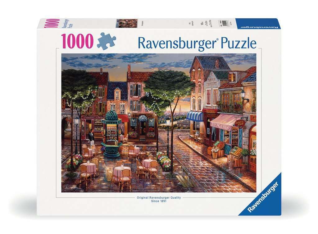 Ravensburger Paris Impressions Jigsaw Puzzle | 1000 Vibrant Pieces | Sturdy, Glare-Free Design | Crafted in Germany | Ideal for Adults and Puzzle Enthusiasts Ravensburger
