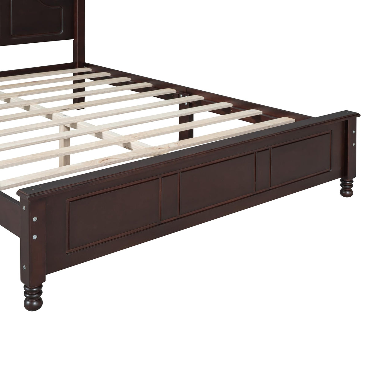 Harper & Bright Designs 3-Piece Queen Size Wood Platform Bed Set with Nightstands in Dark Walnut Harper & Bright Designs