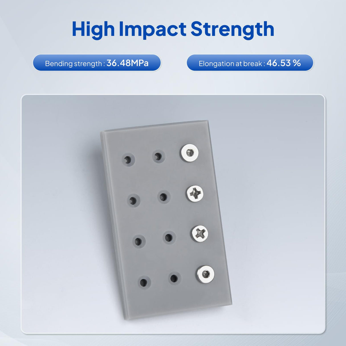 ELEGOO ABS-Like Resin Ultra, Fast UV Curing Photopolymer 3D Printer Resin, High Flexibility, High Hardness, High Precision for Saturn Mars MSLA SLA DLP 3D Printers, 1000G Grey ELEGOO