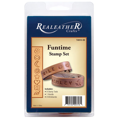 Realeather Crafts Leathercraft Funtime Stamp Set, Small