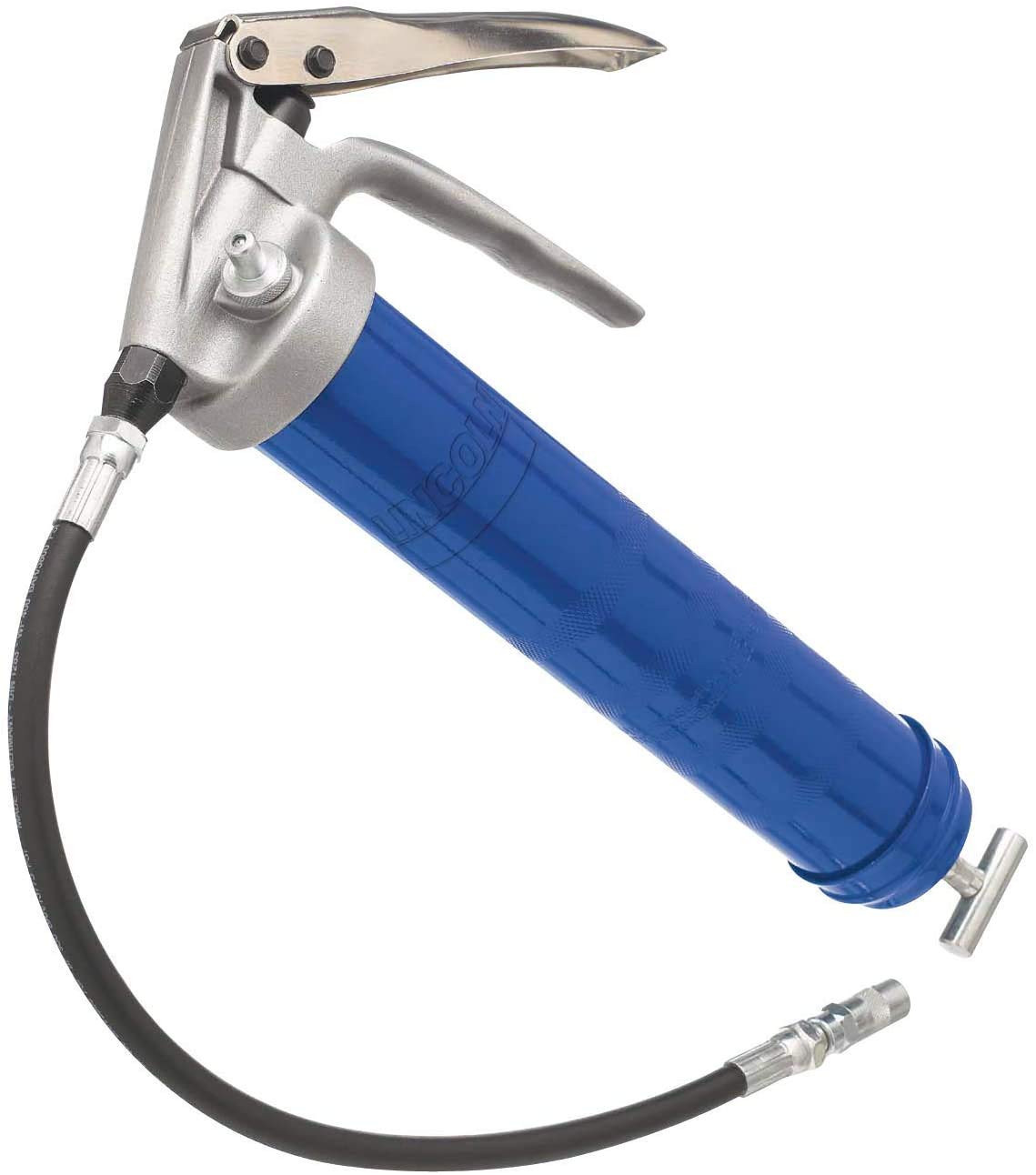 Lincoln 1134 Pistol Grip Grease Gun with 18" Whip Flex Hose and Coupler, 6" Rigid Extension, 7,500 PSI, Premium Dual Lip Follower, Variable Stroke, Jam-Proof Toggle, Filler Air Bleeder Combo Lincoln