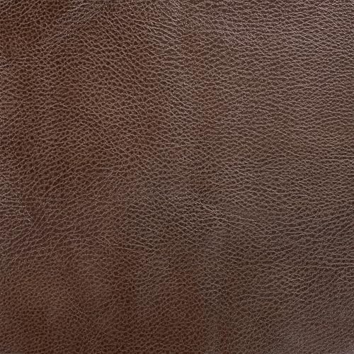 HomePop Square Ottoman with Lift Off Top - Brown Faux Leather HomePop