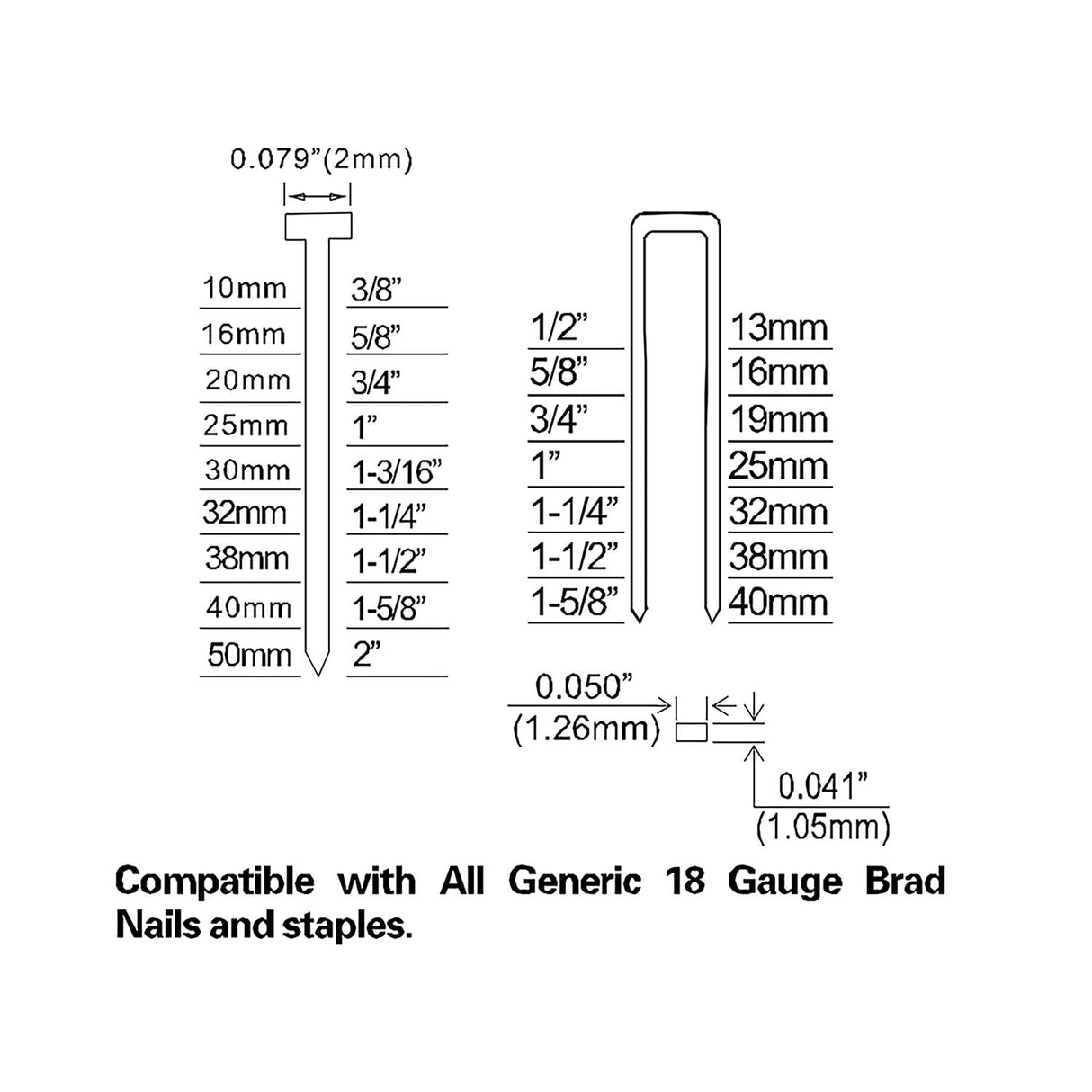 NuMax S2-118G2 Pneumatic 2-in-1 18-Gauge 2" Brad Nailer / Stapler NuMax