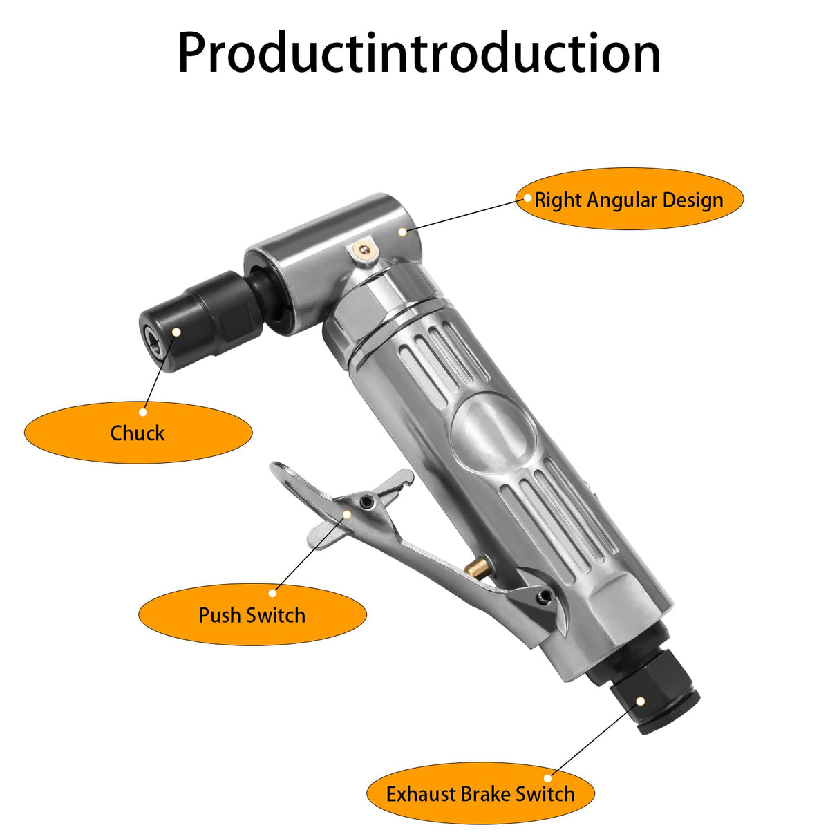 Right Angle Air Die Grinder With 22 Grinding Discs,1/4 inch Pneumatic Die Grinder Tool,Mini Angle Grinder Kit For Grinding,Polishing,Deburring YoShin