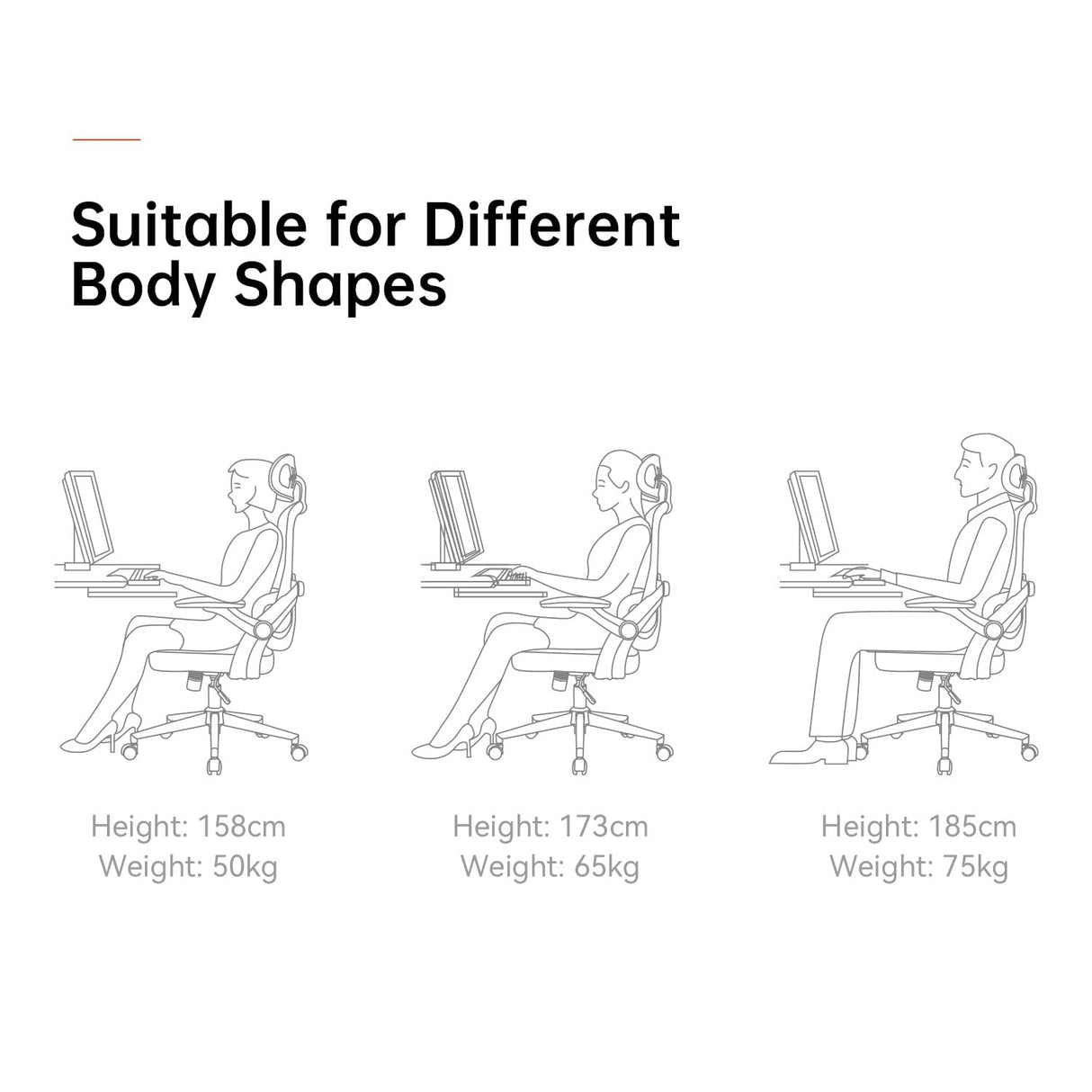 SIHOO M102C Ergonomic Mesh Office Chair, High Back Desk Chair with 3D Armrests, Up&Down Lumbar Support, Swivel Computer Task Chair with Adjustable 2D Headrest, Tilt Function Black SIHOO