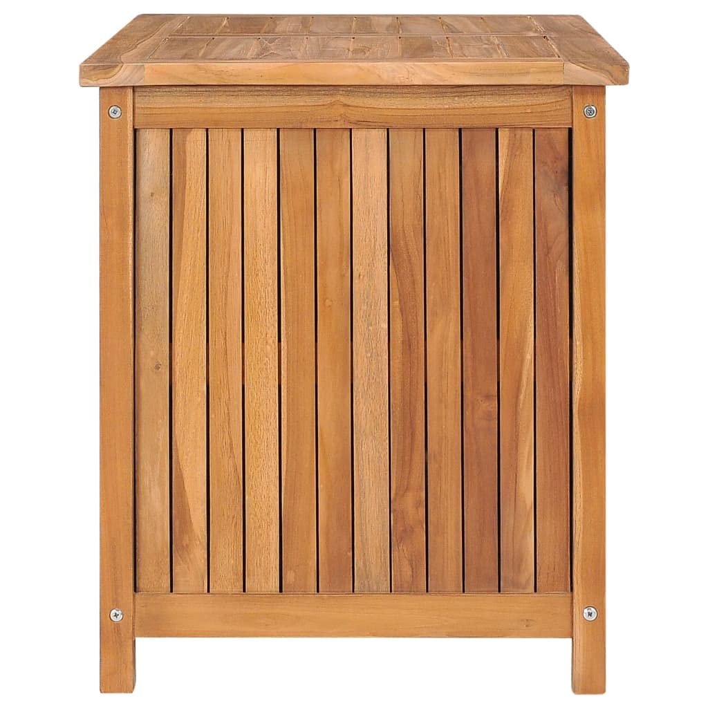 vidaXL Patio Storage Box, Deck Box with Lid, Outdoor Cabinet, Storage Chest for Outdoor Cushions Throw Pillows Garden Tools, Solid Wood Teak vidaXL
