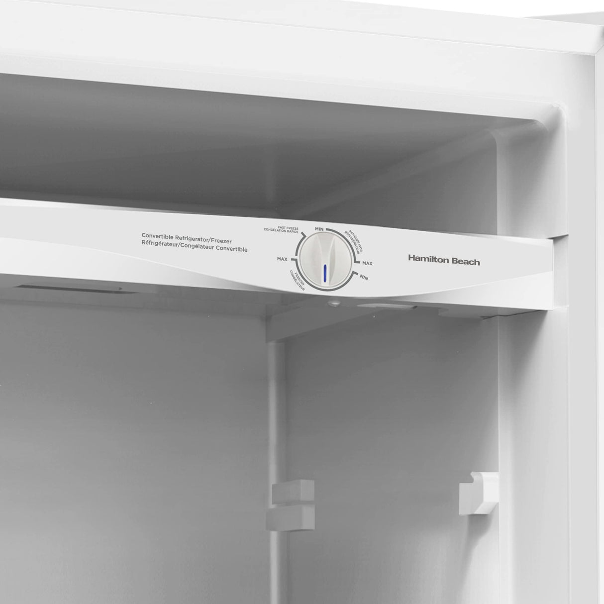 Hamilton Beach HBFRF6892-WHITE HBFRF6892 Upright Convertible Fridge/Freezer-Reversible Door-Removable Glass Shelves-Adjustable Controls-6.8 cu ft, White Hamilton Beach