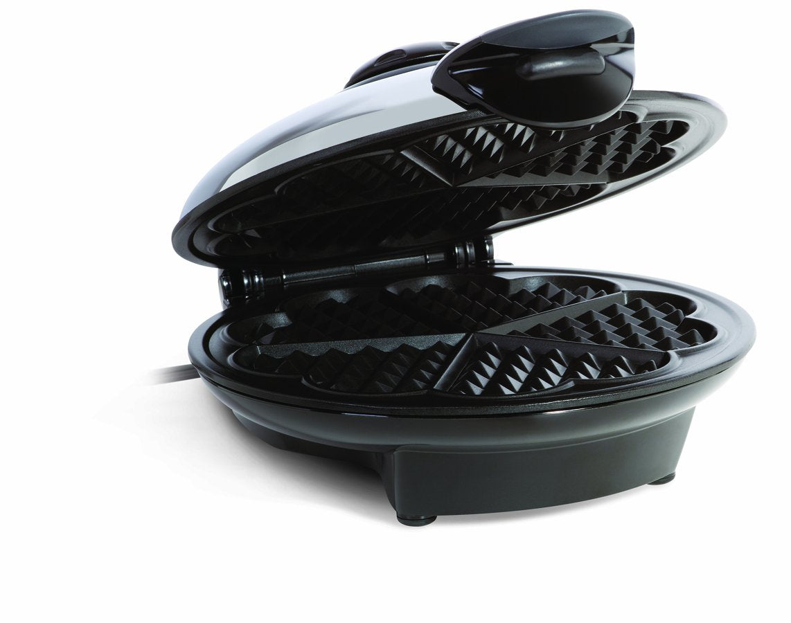 Euro Cuisine WM520 Heart Shaped Iron Waffle Maker - Eco-Friendly PTFE and PFOA Free Non Stick Plates, Perfect for V-Day & Special Occasions, 8-Inch Euro Cuisine