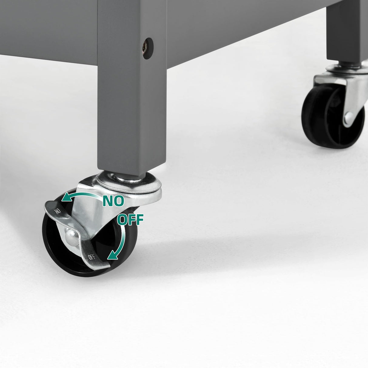 YITAHOME Small Solid Wood Top Kitchen Island Cart on Wheels with Storage, Rolling Portable Dining Room Serving Utility Carts Mobile Movable with 3 Drawers Cabinet, Gray YITAHOME