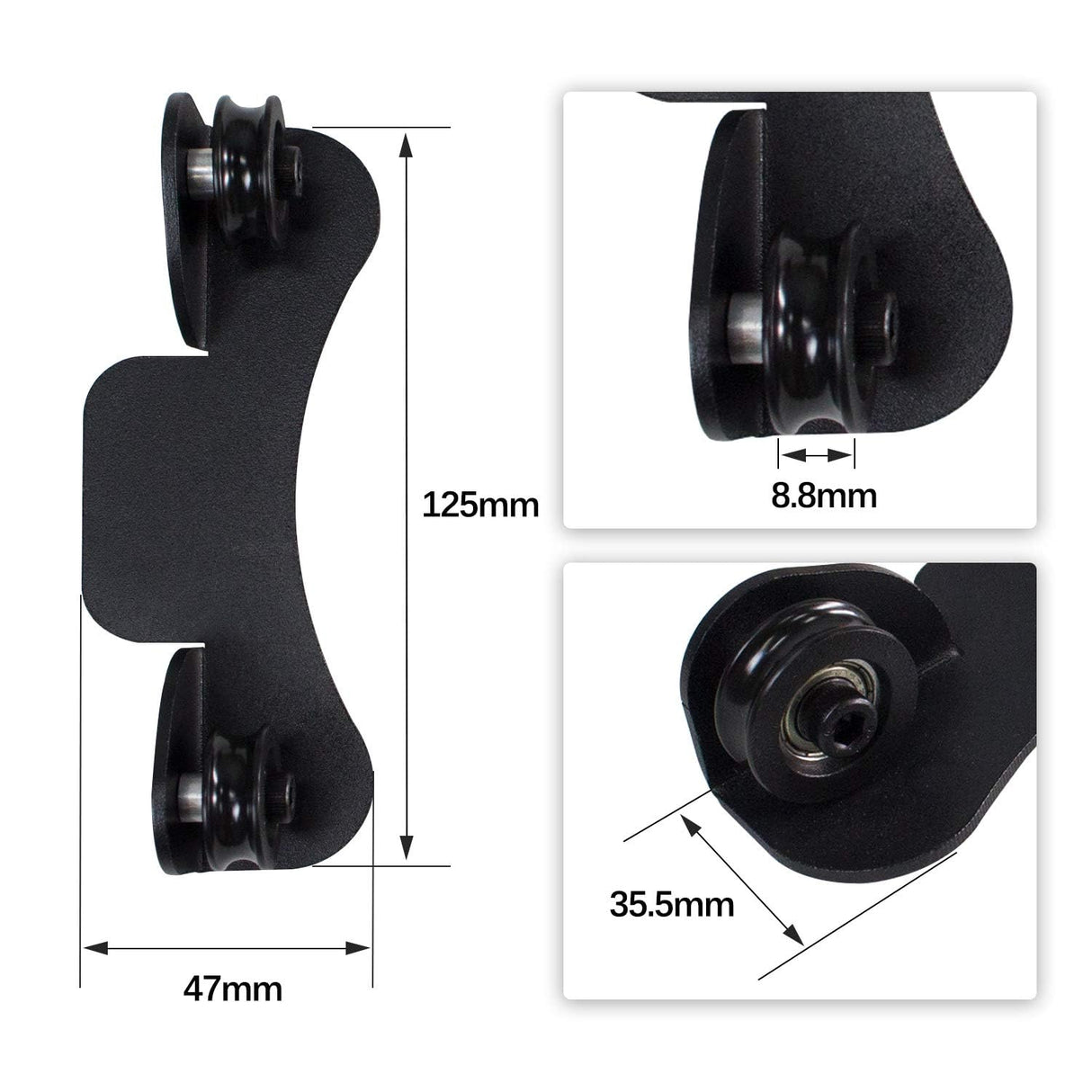 Iverntech 1 Set 3D Printer Filament Spool Holder, Sheet Metal Filament Mount Rack Spool Holder for PLA, ABS, Wood, TPU, Nylon, Flexible 3D Printing Materials Iverntech