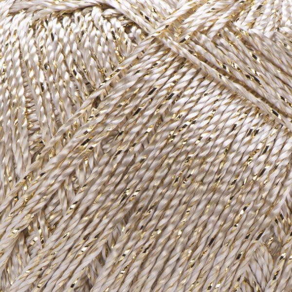 YarnArt Bright Metallic Shiny Yarn - 80% Polyamide 20% Metallic Polyester, 90g - Ideal for Summer Tops, Shawls, Bags, Hats, Crochet & Lace Projects - Soft & Durable, 340m, 4mm Needle & Hook Size (101) YarnArt