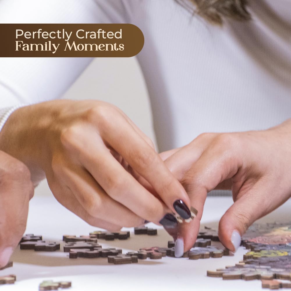 Wooden Puzzle for Adults, 216 pcs Puzzle, Wooden Jigsaw Puzzle, Jigsaw Puzzles, Succulent Puzzles, Rompecabezas de Madera LifeStyLix