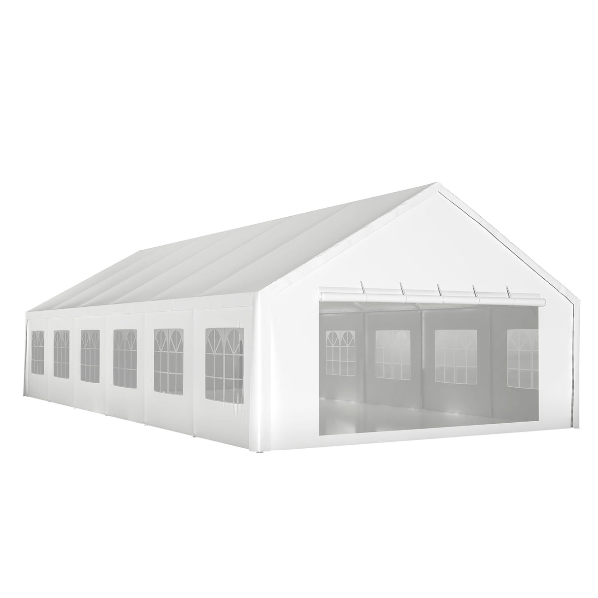 20'x40' Party Tent - Heavy Duty Upgraded Galvanized Frame, Outdoor Wedding Gazebo Shelter Canopy, Removable Sidewalls, Double Doors, and 3 Carry Bags for Parties, Weddings, and Outdoor Events Mulinsonfly