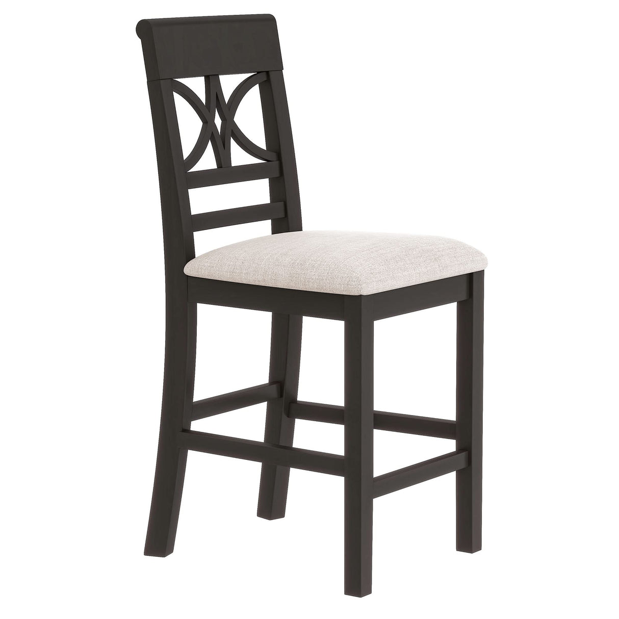 LUMISOL 6 Pieces Dining Table Set with Bench, Wood Counter Height Table with Shelf Kitchen Dining Romm Table Set with 4 Chairs and Bench for Saving Space, Espresso+Beige LUMISOL