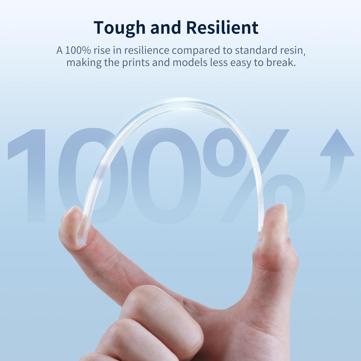 ANYCUBIC High Clear 3D Printer Resin, Resist Yellowing and Highly Transparent, Tough and Resilient, Low Odor 3D Printing Resin, Widely Compatible for All LCD/DLP Resin 3D Printers (High Clear, 1kg) ANYCUBIC