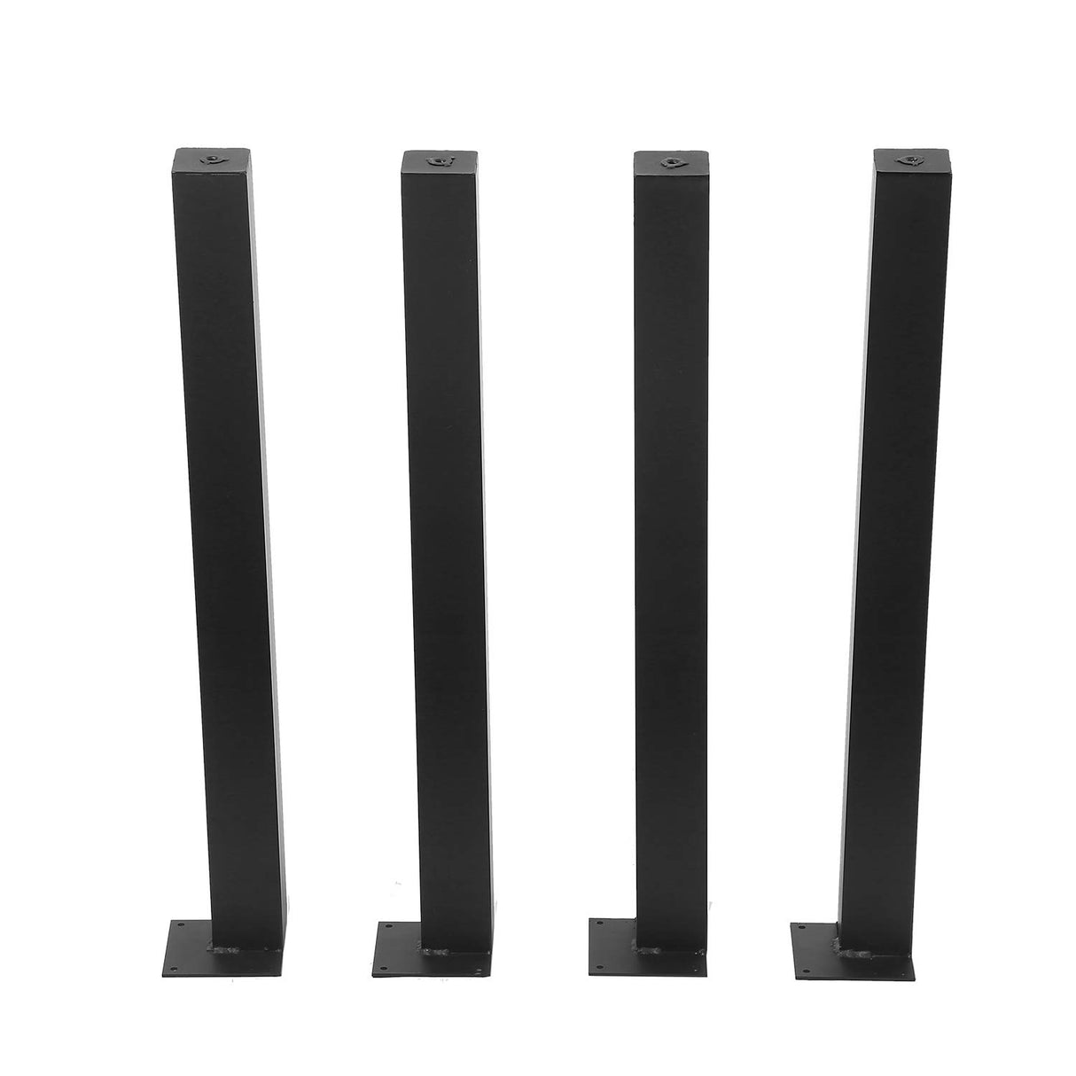 MBQQ Furniture Legs H28 Rustic Decory Table Legs,Heavy Duty Metal Desk Legs,Dining Table Legs,Set of 4 Black,DIY Iron Legs MBQQ