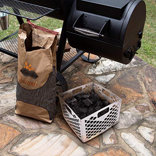 Oklahoma Joe's 5279338P04 Stainless Steel Offset Smoker Charcoal Firebox Basket, Silver Oklahoma Joe's