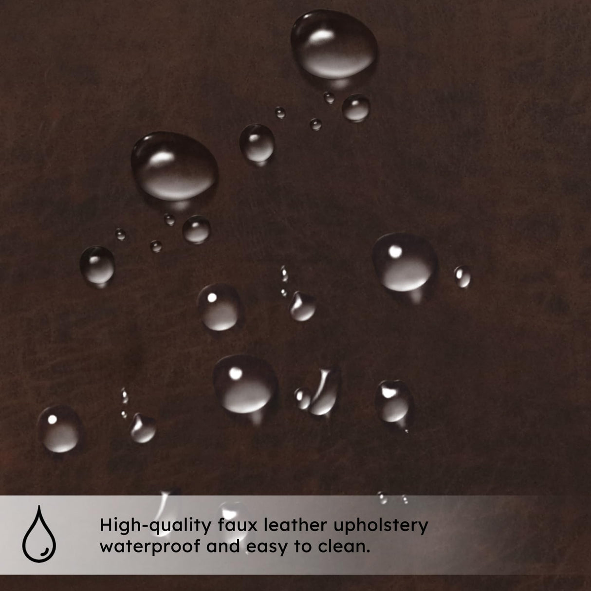 IOMOR Leather Recliner Chair, Manual Recliner Chair for Adults with Overstuffed Arms and Back, Single Sofa Recliner with Cup Holders for Living Room Set of 2, Red Brown IOMOR