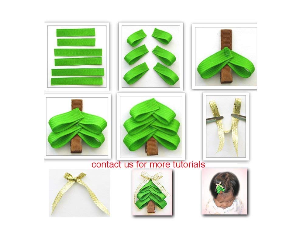 Holiday Christmas Grosgrain Ribbon Set for Gift Package Wrapping, Hair Bow Clip Accessory Making, Crafting, Decoration (60yd(12x5yd) 3/8" Grosgrain Ribbon-Xmas) Q-YO