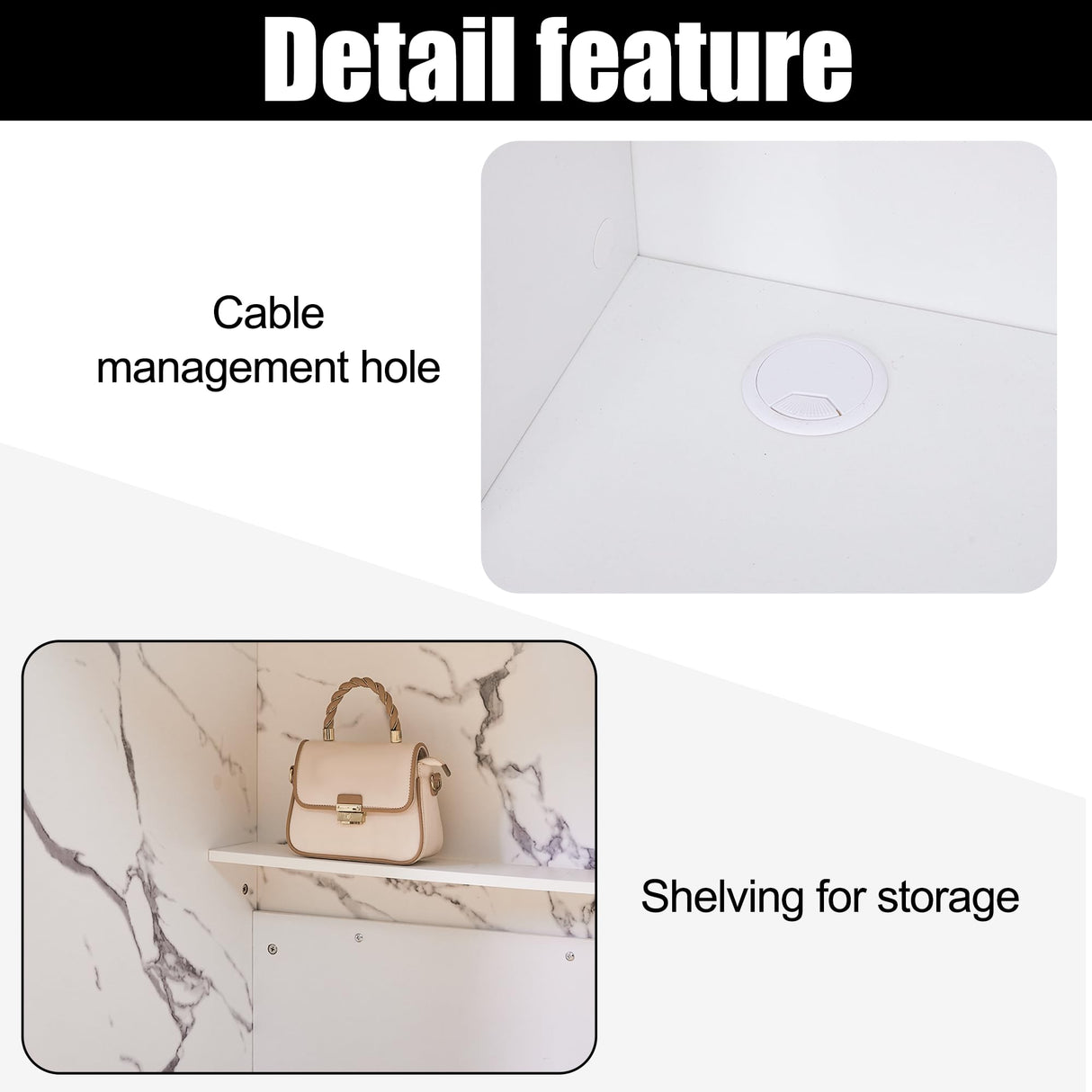 LayBurst Reception Desk,Modern Checkout Counter with Lockable Drawer,Keyboard Tray and Shelves,White Receptionist Desk for Corporate and Hotel Lobbies(23.6”D x 86.6”W x 43.3”H) LayBurst