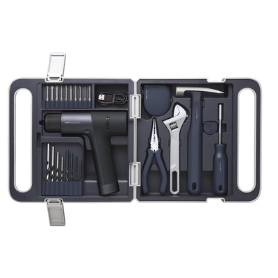 HOTO Cordless Brushless Drill Tool Set, Variable Speed, Hidden Buckle, Unique LED Screen, Intelligent Digital Display, Safe, Exquisite & Practical, High-end Drill Kit for Home/Daily Use